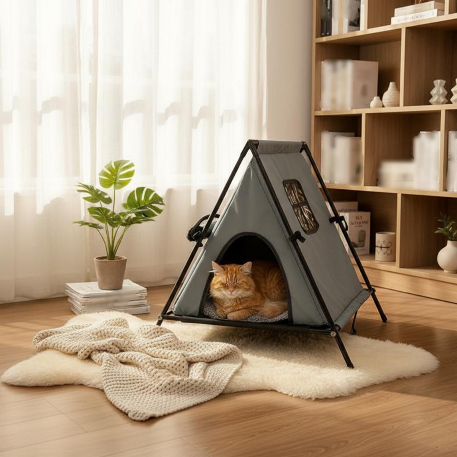 Outdoor Furniture Year Round - Maison pour chat chauffante toute l'année,
