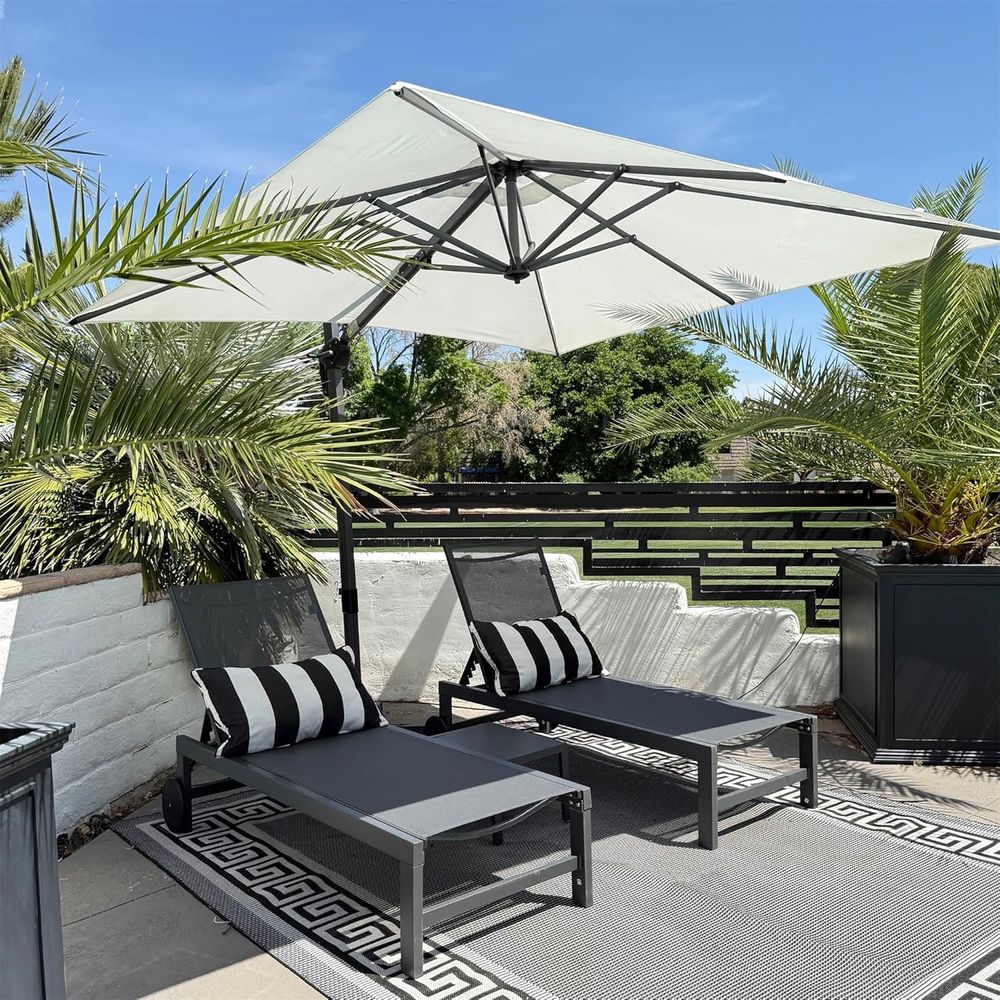 Deck Chair Lounger - Ensemble de 4 chaises longues de
