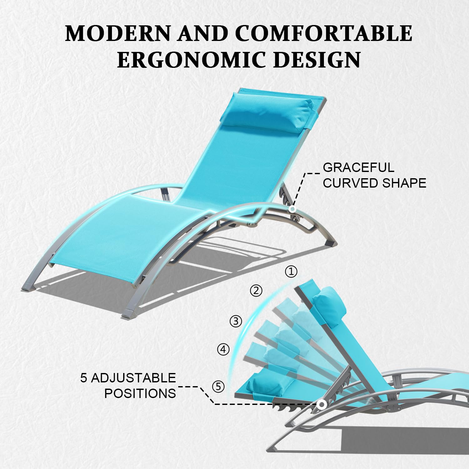 Chaises longues d'extérieur en - Deck Chair Lounger avis et prix