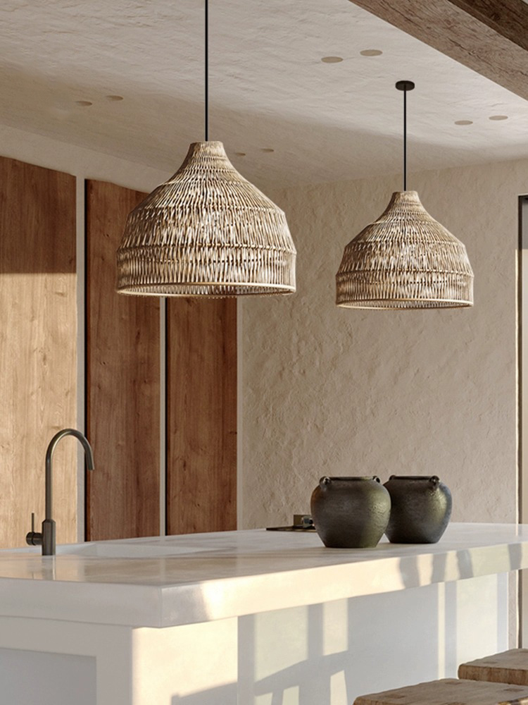 Plafonnier Suspendu en Rotin a - Outdoor Furniture Cafe avis et prix