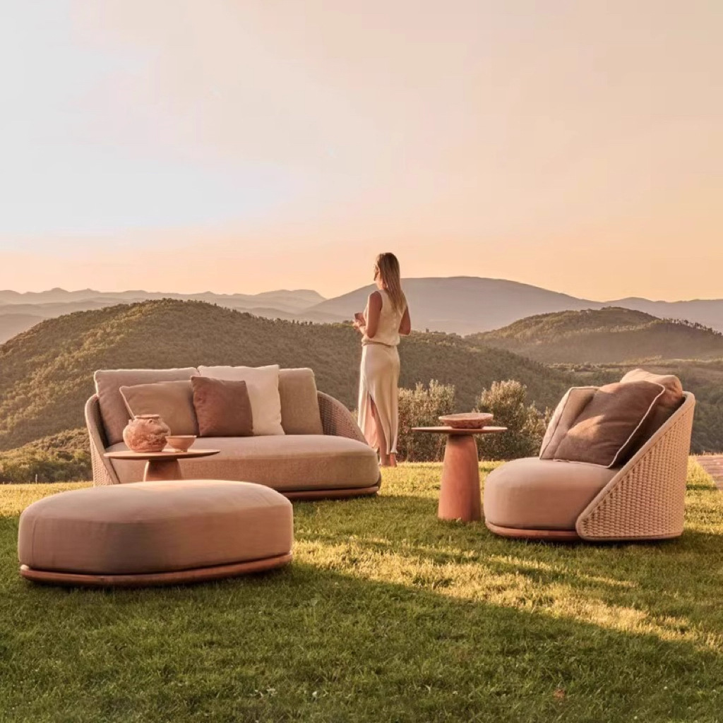 Canapé d'extérieur en teck nor - Outdoor Furniture Hotel avis et prix