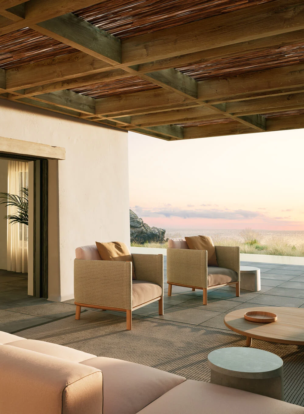 Canapé simple en teck avec str - Outdoor Furniture Hotel avis et prix