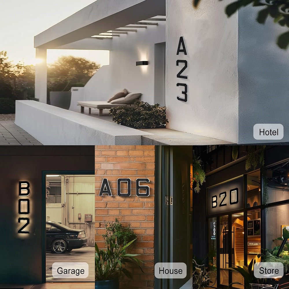 Numéros de maison lumineux sol - Outdoor Furniture Hotel avis et prix