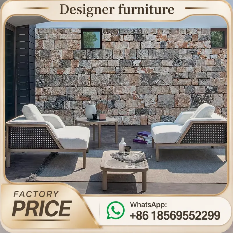Ensemble de canapés en teck d' - Outdoor Furniture Hotel avis et prix